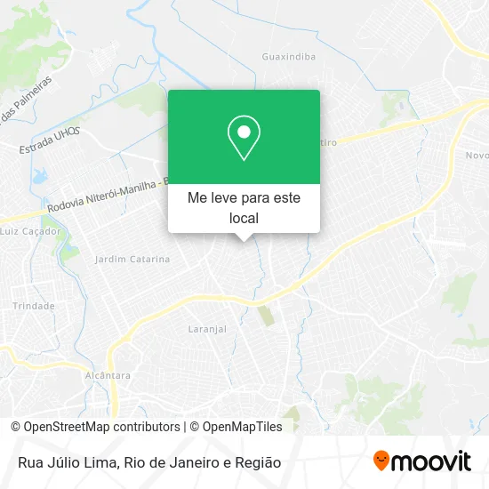 Rua Júlio Lima mapa