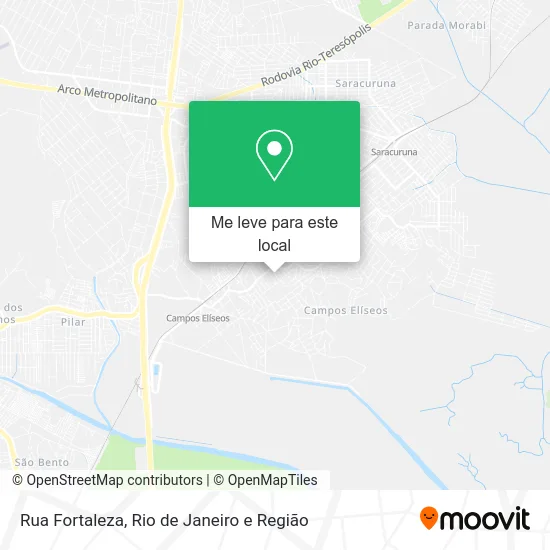 Rua Fortaleza mapa