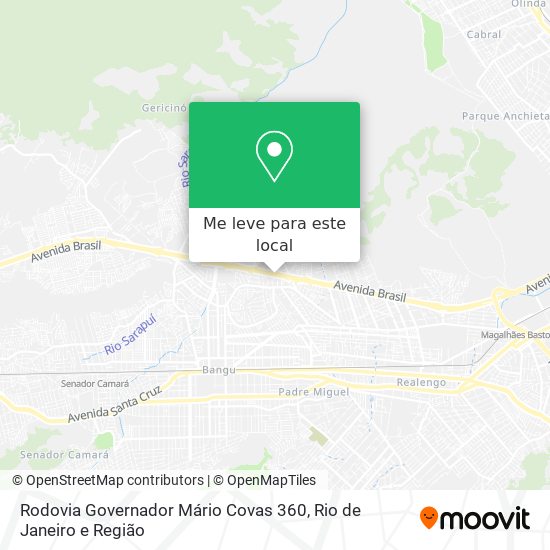 Rodovia Governador Mário Covas 360 mapa