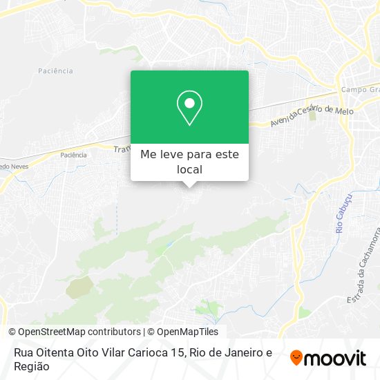 Rua Oitenta Oito Vilar Carioca 15 mapa