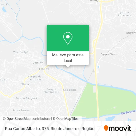 Rua Carlos Alberto, 375 mapa