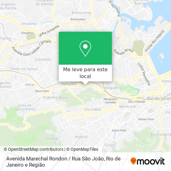 Avenida Marechal Rondon / Rua São João mapa