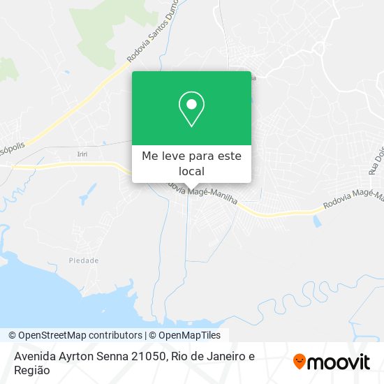 Avenida Ayrton Senna 21050 mapa