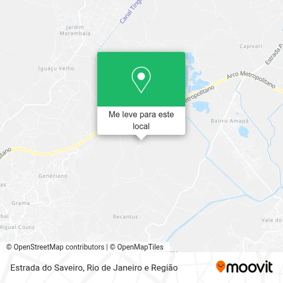 Estrada do Saveiro mapa