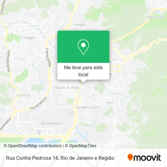 Rua Cunha Pedrosa 16 mapa