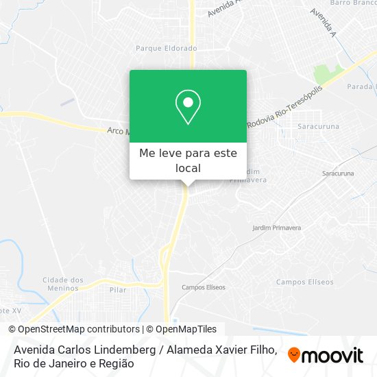 Avenida Carlos Lindemberg / Alameda Xavier Filho mapa