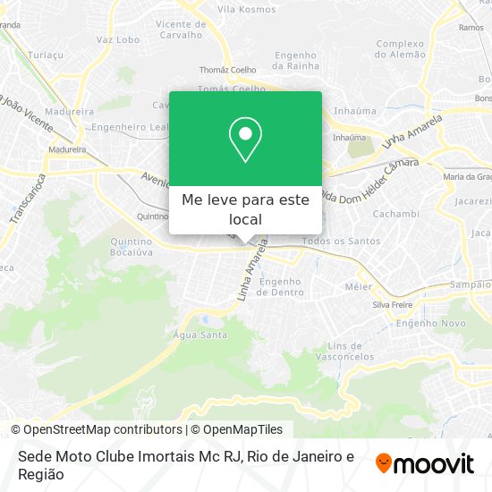 Sede Moto Clube Imortais Mc RJ mapa