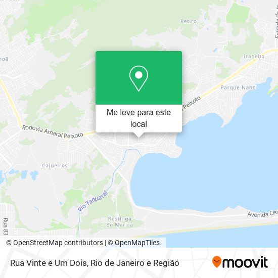 Rua Vinte e Um Dois mapa