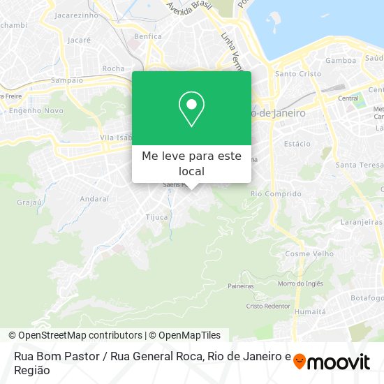 Rua Bom Pastor / Rua General Roca mapa