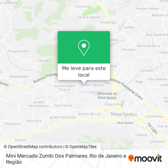 Mini Mercado Zumbi Dos Palmares mapa