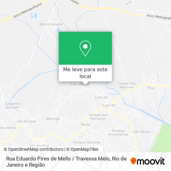 Rua Eduardo Pires de Mello / Travessa Melo mapa
