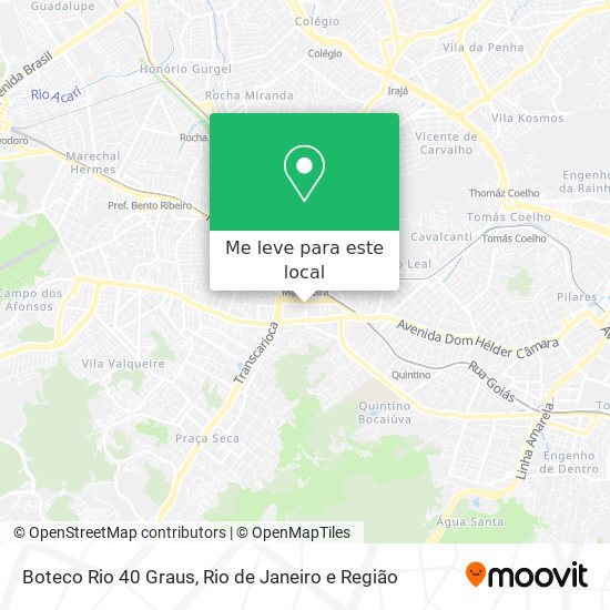 Boteco Rio 40 Graus mapa