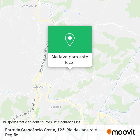Estrada Crescêncio Costa, 125 mapa