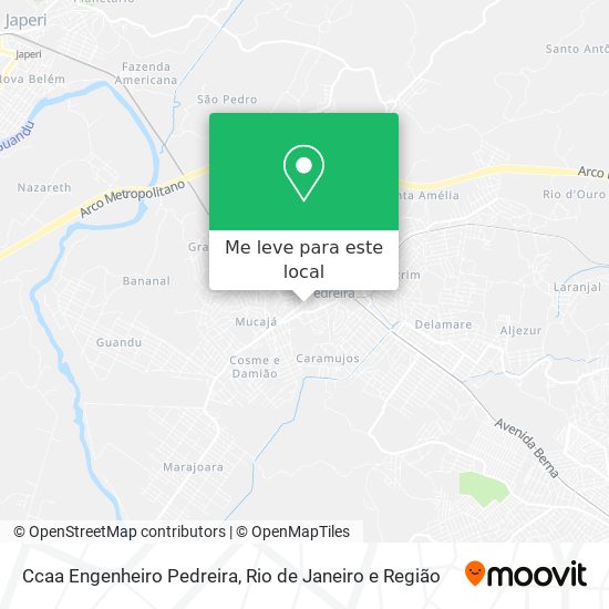 Ccaa Engenheiro Pedreira mapa