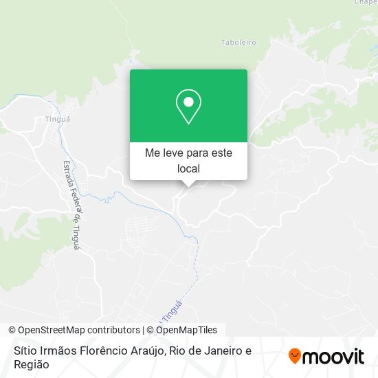 Sítio Irmãos Florêncio Araújo mapa