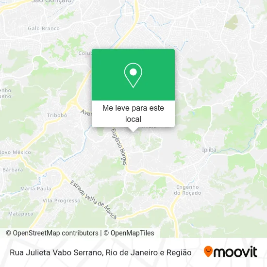 Rua Julieta Vabo Serrano mapa