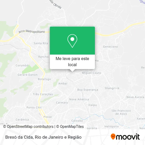 Brexó da Cida mapa