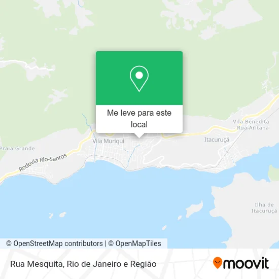 Rua Mesquita mapa