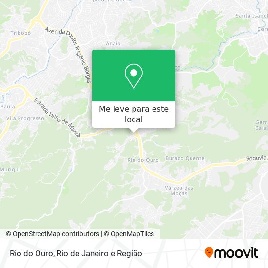 Rio do Ouro mapa