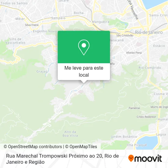 Rua Marechal Trompowski Próximo ao 20 mapa
