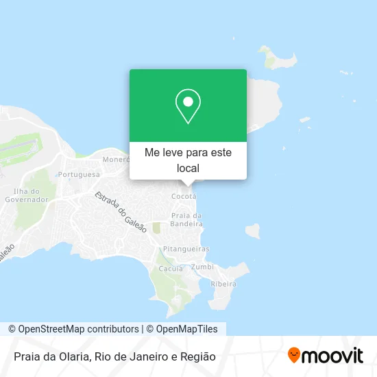 Praia da Olaria mapa