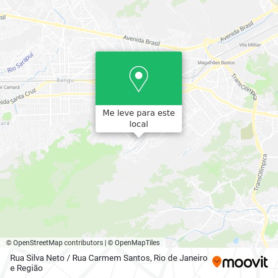 Rua Silva Neto / Rua Carmem Santos mapa