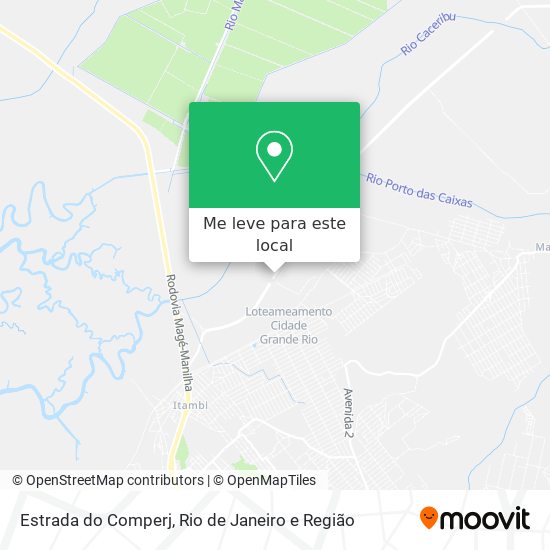 Estrada do Comperj mapa