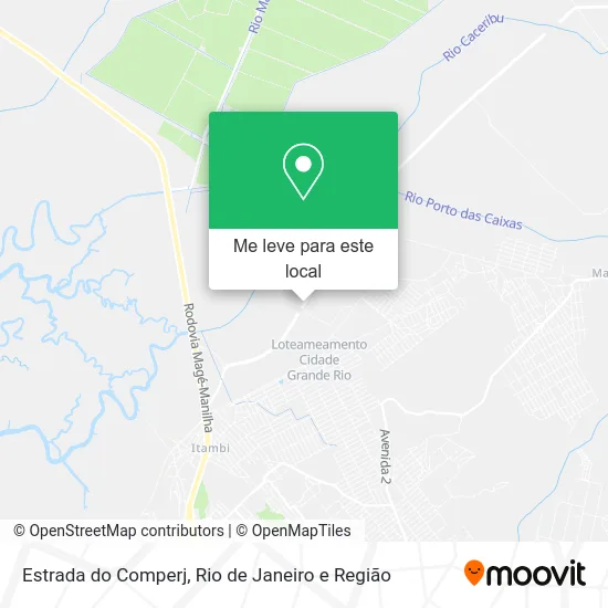 Estrada do Comperj mapa