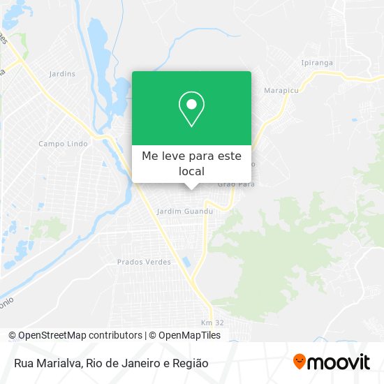 Rua Marialva mapa