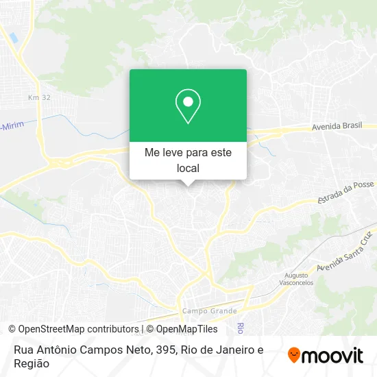 Rua Antônio Campos Neto, 395 mapa