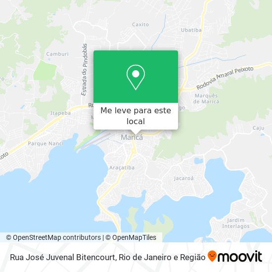 Rua José Juvenal Bitencourt mapa