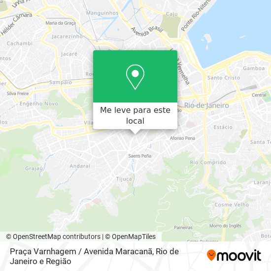 Praça Varnhagem / Avenida Maracanã mapa