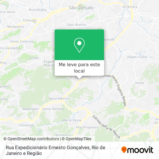 Rua Expedicionário Ernesto Gonçalves mapa