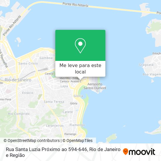 Rua Santa Luzia Próximo ao 594-646 mapa