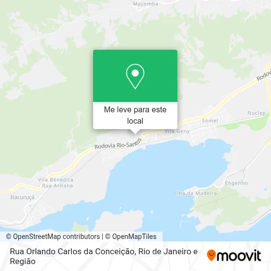 Rua Orlando Carlos da Conceição mapa