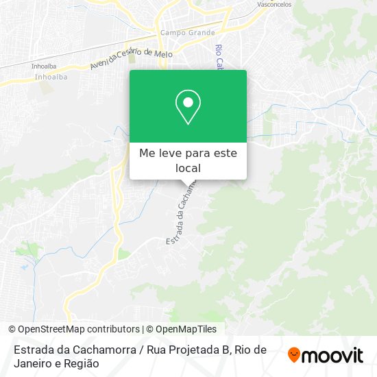 Estrada da Cachamorra / Rua Projetada B mapa