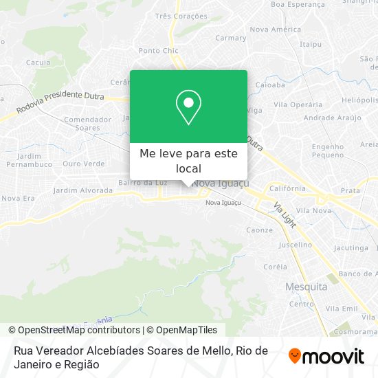Rua Vereador Alcebíades Soares de Mello mapa