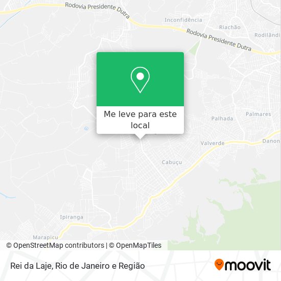 Rei da Laje mapa
