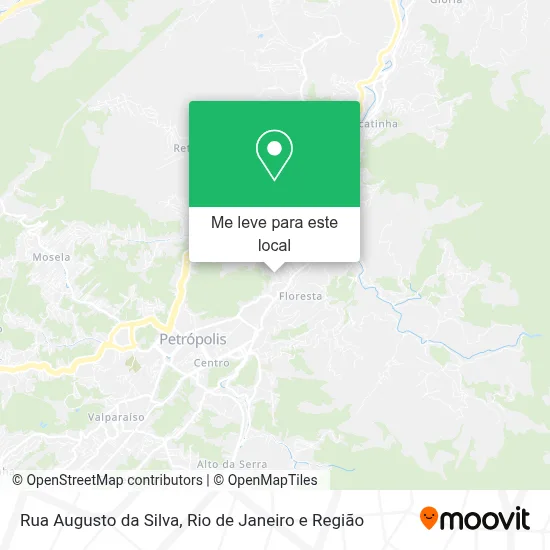 Rua Augusto da Silva mapa