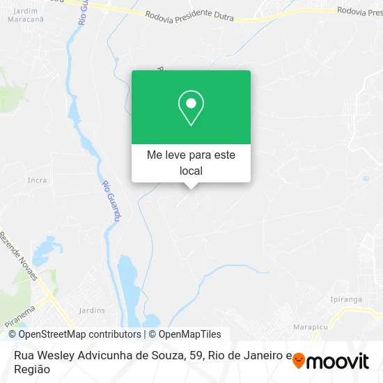 Rua Wesley Advicunha de Souza, 59 mapa