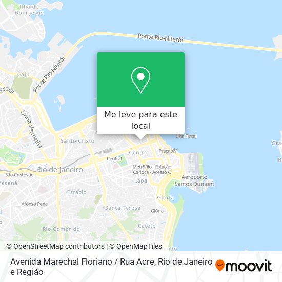 Avenida Marechal Floriano / Rua Acre mapa