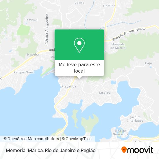 Memorial Maricá mapa