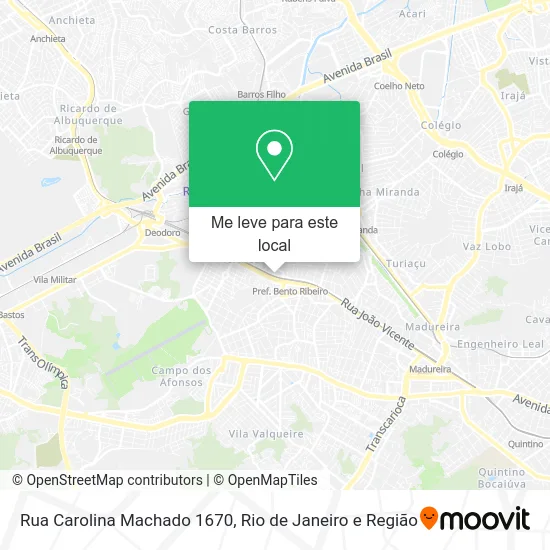 Rua Carolina Machado 1670 mapa