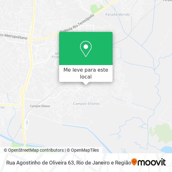 Rua Agostinho de Oliveira 63 mapa