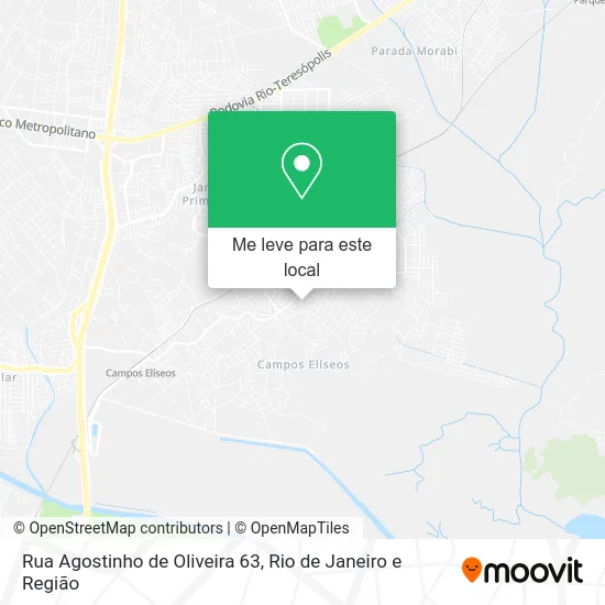 Rua Agostinho de Oliveira 63 mapa