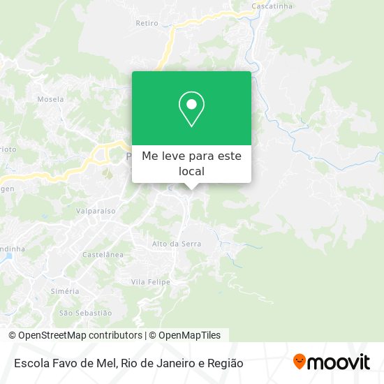 Escola Favo de Mel mapa