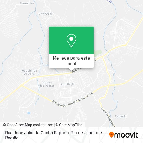 Rua José Júlio da Cunha Raposo mapa