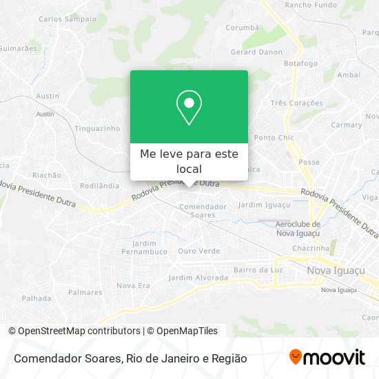 Comendador Soares mapa