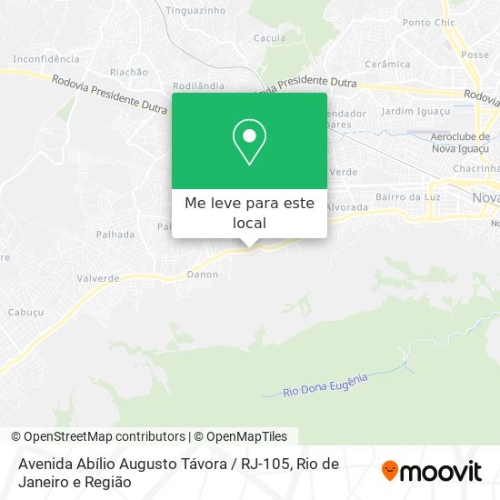 Avenida Abílio Augusto Távora / RJ-105 mapa