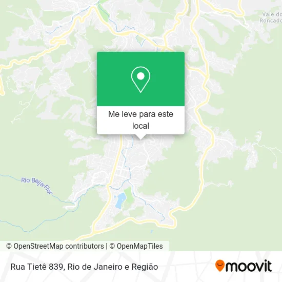 Rua Tietê 839 mapa